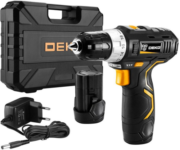 Дрель-шуруповерт Deko GCD12DU3 SET 4 аккум. патрон:быстрозажимной (кейс в комплекте) (063-4140)