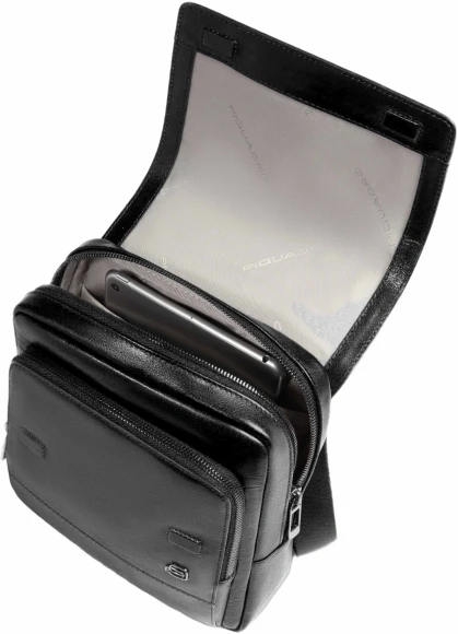 Сумка мужская Piquadro Philip CA6791W136/N черная натур.кожа