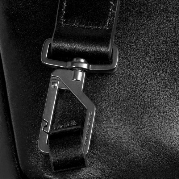 Сумка мужская Piquadro Philip CA6791W136/N черная натур.кожа