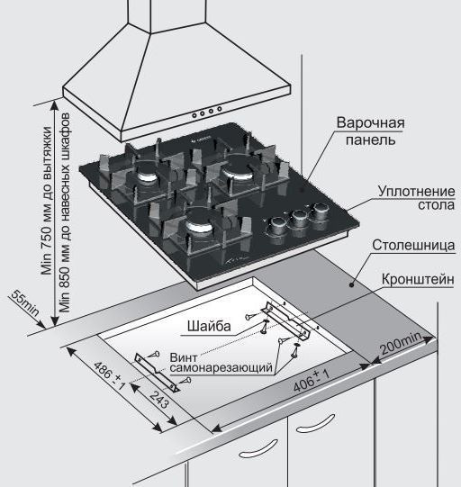 Газовая варочная поверхность Gefest ПВГ 2100-01 K32 белый