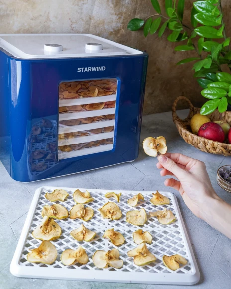 Сушка для фруктов и овощей Starwind SFD6431 6под. 400Вт синий