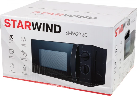 Микроволновая Печь Starwind SMW2320 20л. 700Вт черный Микроволновая Печь Starwind SMW2320 20л. 700Вт черный