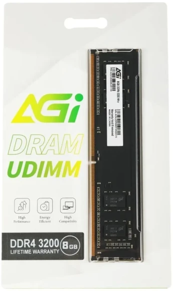 Память DDR4 8GB 3200MHz AGi AGI320008UD138-ST UD138 RTL PC4-25600 CL22 DIMM UDIMM 288-pin 1.2В Ret Память DDR4 8GB 3200MHz AGi AGI320008UD138-ST UD138 RTL PC4-25600 CL22 DIMM UDIMM 288-pin 1.2В Ret