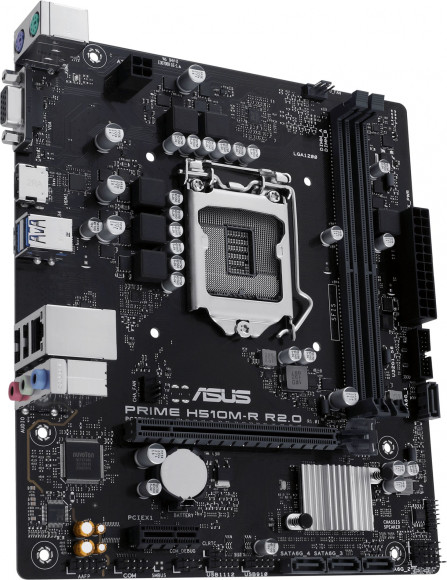 Материнская плата Asus PRIME H510M-R R2.0-SI Soc-1200 Intel H470 2xDDR4 mATX AC`97 8ch(7.1) GbLAN+VGA+HDMI White Box