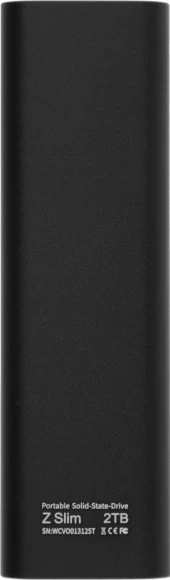 Накопитель SSD Netac USB-C 2TB NT01ZSLIM-002T-32BK Z Slim черный Накопитель SSD Netac USB-C 2TB NT01ZSLIM-002T-32BK Z Slim черный