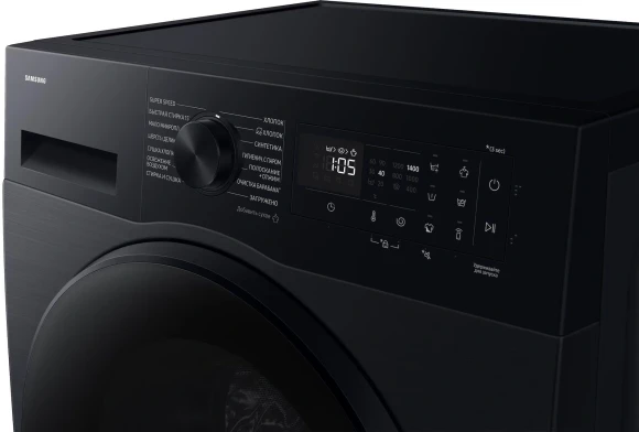 Стиральная машина Samsung WD90DG5G34BBLP класс: A загр.фронтальная макс.:9кг (с сушкой) черный инвертор