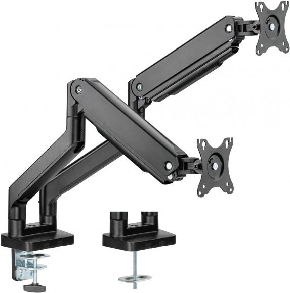 Кронштейн для мониторов Ultramounts UM731 черный 17"-35" макс.16кг крепление к столешнице поворот и наклон