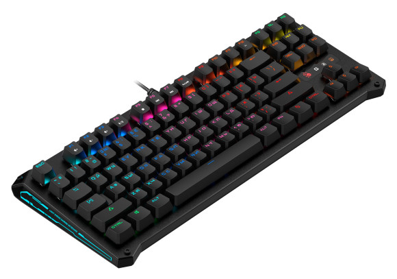 Клавиатура A4Tech B930 механическая черный USB Multimedia for gamer LED кабель 1.8м