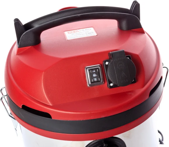 Строительный пылесос RedVerg RD-VC1200S-20P 1200Вт (уборка: сухая/сбор воды) черный