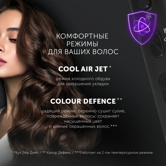 Фен Polaris PHD 2044Ti 1900Вт черный Фен Polaris PHD 2044Ti 1900Вт черный