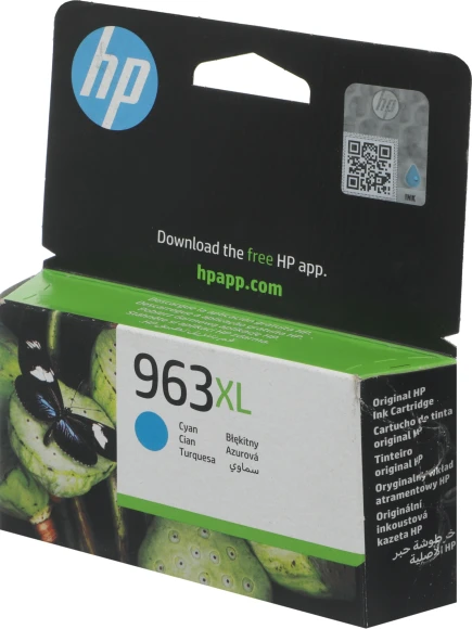 Картридж струйный HP 963XL 3JA27AE голубой (1600стр.) для HP OfficeJet Pro 901x/902x HP