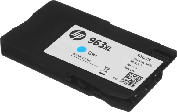 Картридж струйный HP 963XL 3JA27AE голубой (1600стр.) для HP OfficeJet Pro 901x/902x HP
