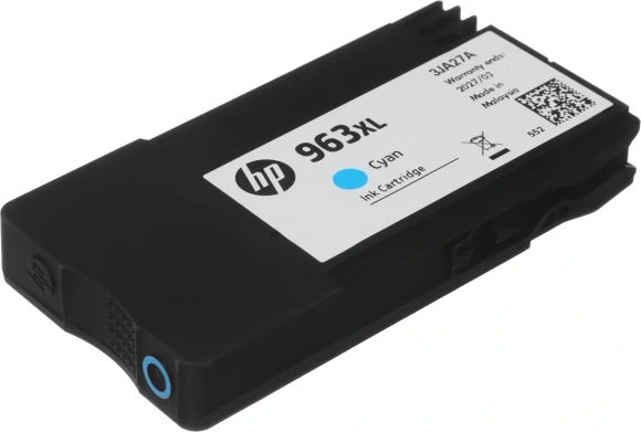 Картридж струйный HP 963XL 3JA27AE голубой (1600стр.) для HP OfficeJet Pro 901x/902x HP