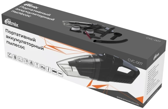 Пылесос Автомобильный Ritmix CVC-007 черный 80Вт