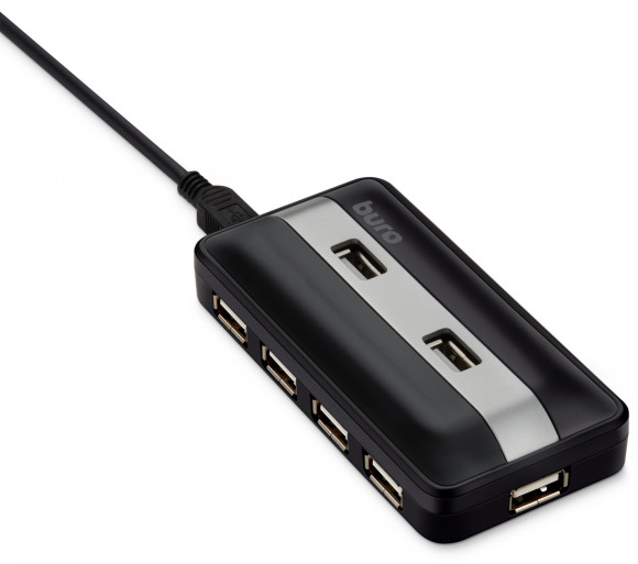 Разветвитель USB 2.0 Buro BU-HUB7-U2.0 7порт. черный Разветвитель USB 2.0 Buro BU-HUB7-U2.0 7порт. черный