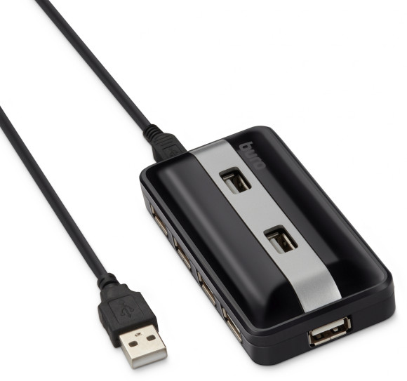 Разветвитель USB 2.0 Buro BU-HUB7-U2.0 7порт. черный Разветвитель USB 2.0 Buro BU-HUB7-U2.0 7порт. черный