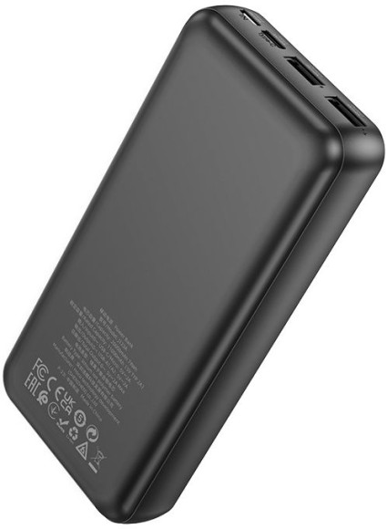 Мобильный аккумулятор Hoco J123A Element 20000mAh 2A 2xUSB-A черный Мобильный аккумулятор Hoco J123A Element 20000mAh 2A 2xUSB-A черный