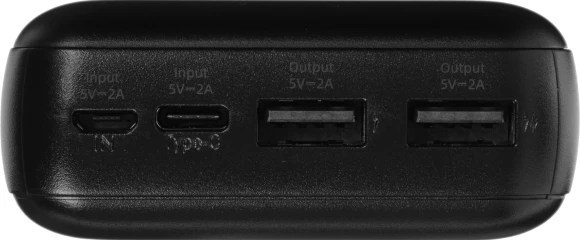Мобильный аккумулятор Hoco J123A Element 20000mAh 2A 2xUSB-A черный Мобильный аккумулятор Hoco J123A Element 20000mAh 2A 2xUSB-A черный