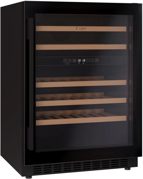 Винный шкаф Lex LWD6046BL dual zone 1-нокамерн. черный
