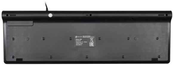 Клавиатура Оклик 480M черный/серый USB slim Multimedia (1067199) кабель 1.5м