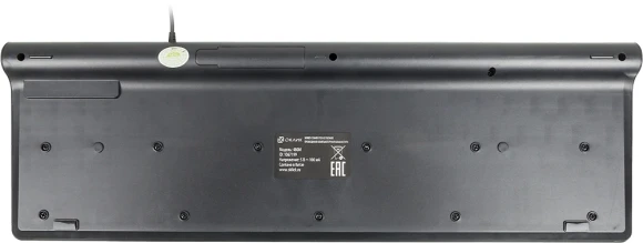 Клавиатура Оклик 480M черный/серый USB slim Multimedia (1067199) кабель 1.5м
