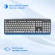 Клавиатура Оклик 480M черный/серый USB slim Multimedia (1067199) кабель 1.5м