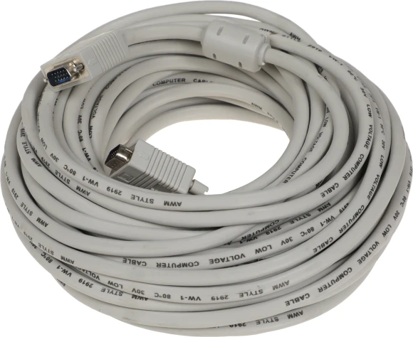 Кабель Ningbo CAB016S-20m VGA (m) VGA (m) 20м феррит.кольца серый Кабель Ningbo CAB016S-20m VGA (m) VGA (m) 20м феррит.кольца серый