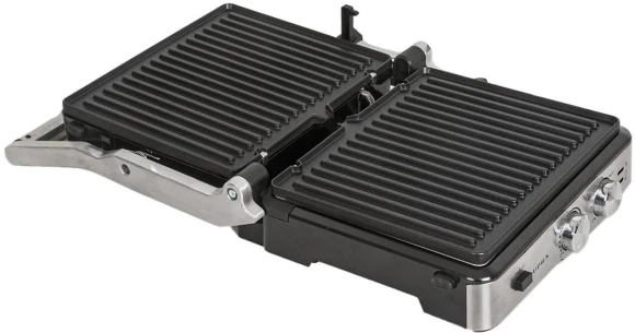 Электрогриль Supra GS-7620 2000Вт черный/серебристый