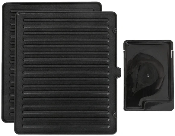 Электрогриль Supra GS-7620 2000Вт черный/серебристый