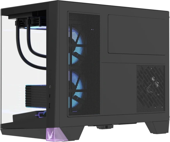 Корпус Formula Crystal Z4M Plus черный без БП mATX 3x120mm 1xUSB3.0 audio bott PSU
