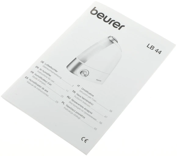 Увлажнитель воздуха Beurer LB44 25Вт (ультразвуковой) белый Увлажнитель воздуха Beurer LB44 25Вт (ультразвуковой) белый