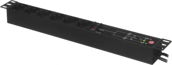 АВР Elemy ATS-1602 1U 19" ввод:2xIEC C14 выход:6xSchuko8A черный