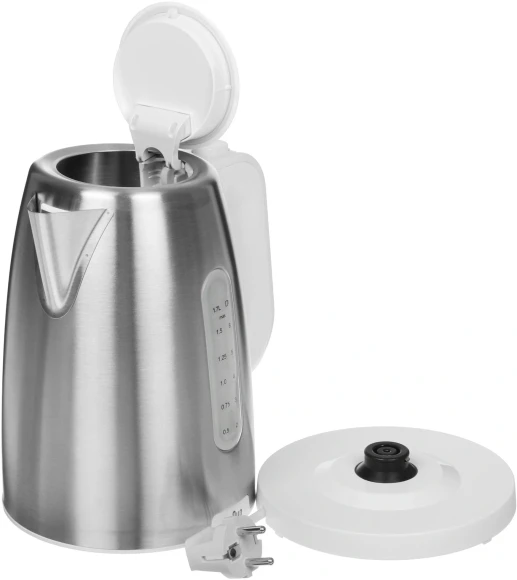 Чайник электрический Braun WK1500WH 1.7л. 2200Вт сталь/белый корпус: металл/пластик Чайник электрический Braun WK1500WH 1.7л. 2200Вт сталь/белый корпус: металл/пластик