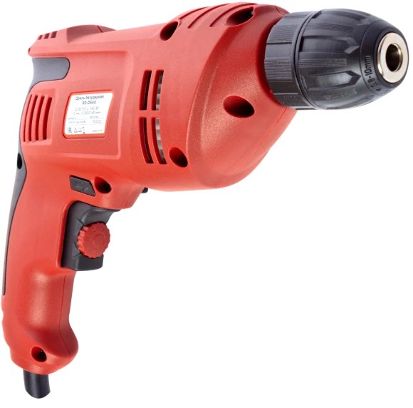 Дрель безударная RedVerg RD-D540 540Вт патрон:быстрозажимной реверс