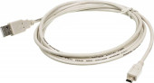 Кабель Ningbo USB A(m) mini USB B (m) 1.8м (USB2.0-M5P) серый Кабель Ningbo USB A(m) mini USB B (m) 1.8м (USB2.0-M5P) серый