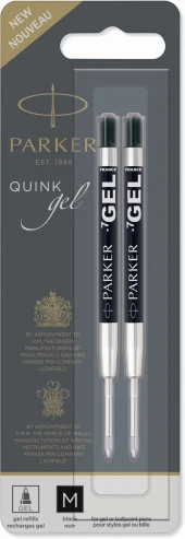 Стержень гелевый Parker Z10 (1950362) M 0.7мм черные чернила для ручек шариковых блистер (2шт) Стержень гелевый Parker Z10 (1950362) M 0.7мм черные чернила для ручек шариковых блистер (2шт)