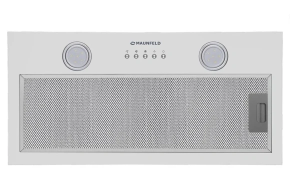 Вытяжка встраиваемая Maunfeld TRAPEZE 602M белый управление: кнопочное (1 мотор)