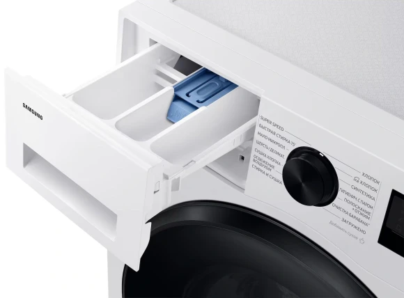 Стиральная машина Samsung WD90DG5G34BELP класс: A загр.фронтальная макс.:9кг (с сушкой) белый инвертор