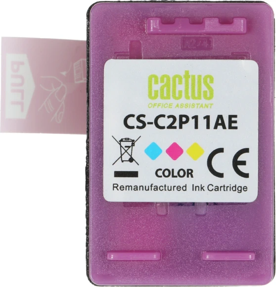 Картридж струйный Cactus CS-C2P11AE № 651 многоцветный (18мл) для HP 5575/5645 OJ 202/252 Картридж струйный Cactus CS-C2P11AE № 651 многоцветный (18мл) для HP 5575/5645 OJ 202/252