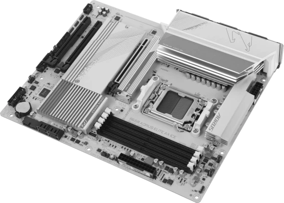 Материнская плата Gigabyte B650 A ELITE AX ICE Socket AM5 AMD B650 4xDDR5 ATX AC`97 8ch(7.1) 2.5Gg RAID+HDMI+DP Материнская плата Gigabyte B650 A ELITE AX ICE Socket AM5 AMD B650 4xDDR5 ATX AC`97 8ch(7.1) 2.5Gg RAID+HDMI+DP