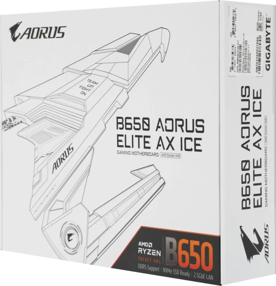 Материнская плата Gigabyte B650 A ELITE AX ICE Socket AM5 AMD B650 4xDDR5 ATX AC`97 8ch(7.1) 2.5Gg RAID+HDMI+DP Материнская плата Gigabyte B650 A ELITE AX ICE Socket AM5 AMD B650 4xDDR5 ATX AC`97 8ch(7.1) 2.5Gg RAID+HDMI+DP