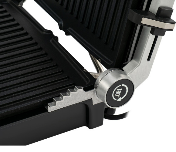 Электрогриль Hyundai HYG-5047 2200Вт серебристый/черный