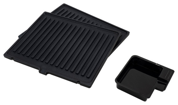 Электрогриль Hyundai HYG-5047 2200Вт серебристый/черный