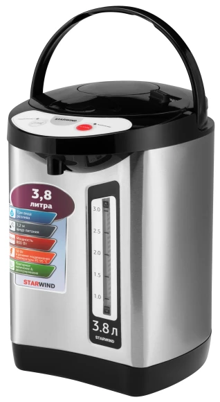 Термопот Starwind STP3400 3.8л. 800Вт серебристый/черный