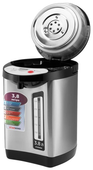 Термопот Starwind STP3400 3.8л. 800Вт серебристый/черный
