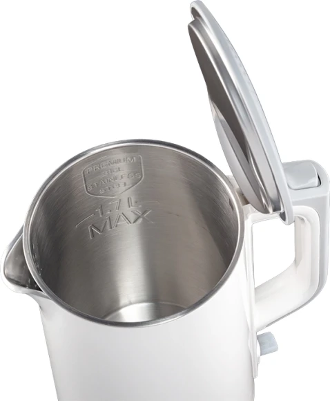 Чайник электрический Panasonic NC-CWK50 1.7л. 1500Вт белый корпус: нерж.сталь/пластик