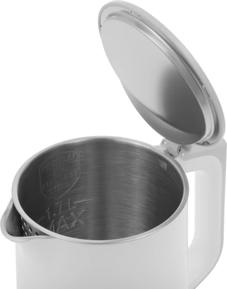 Чайник электрический Panasonic NC-CWK50 1.7л. 1500Вт белый корпус: нерж.сталь/пластик