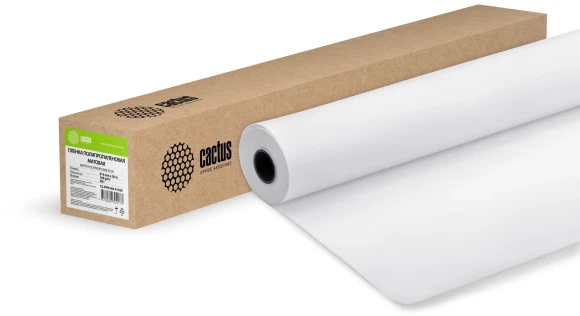 Пленка Cactus CS-PPM160-91450 36"(A0) 914мм-50м/160г/м2/белый матовое для струйной печати втулка:50.8мм (2") Пленка Cactus CS-PPM160-91450 36"(A0) 914мм-50м/160г/м2/белый матовое для струйной печати втулка:50.8мм (2")