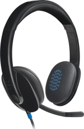 Наушники с микрофоном Logitech H540 черный 1.8м накладные USB оголовье (981-000481) Наушники с микрофоном Logitech H540 черный 1.8м накладные USB оголовье (981-000481)