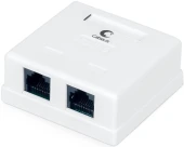 Розетка Cabeus WS-8P8C-CAT.6-SH-2 комп. RJ45 2 кат.6 бел.